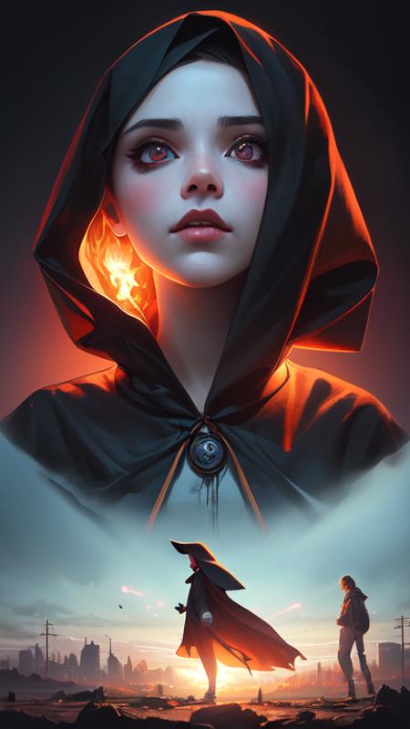 00491-530482085-full face epic portrait, a masked and hooded witch with glowing eyes, cyberpunk city, stranger things style, elden ring, matte p.png